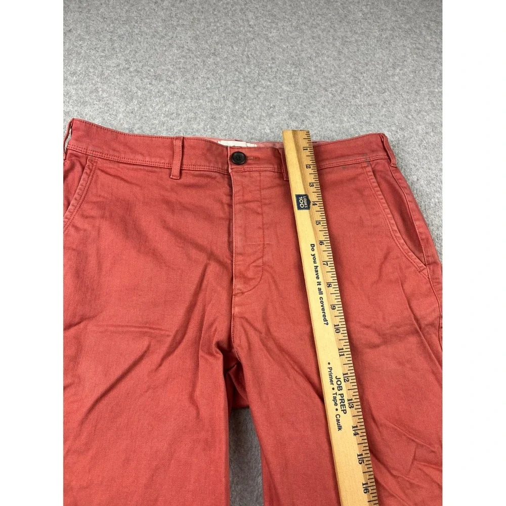 Wellen Chino Shorts Mens 33 Salmon Pink Cotton Stretch Casual Golf